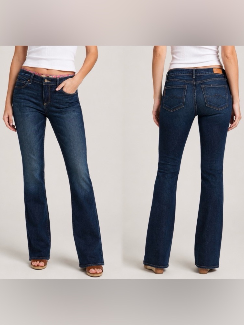PAIGE Lou Lou Dark Indigo Bootcut Jeans Size 27